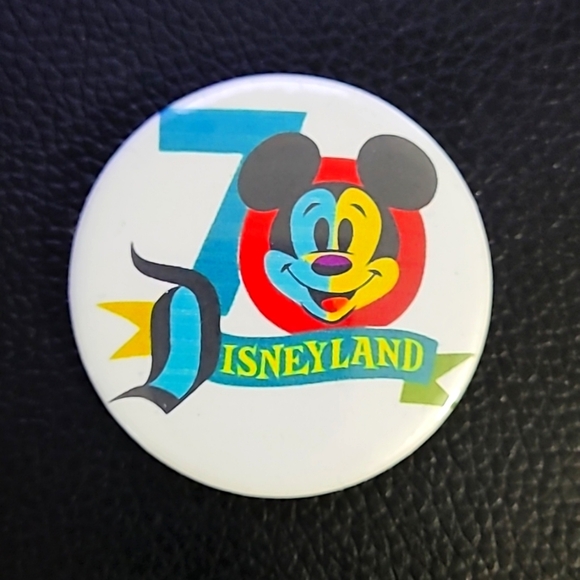 Accessories - Custom made Disneyland 70th Button 2.25 inch